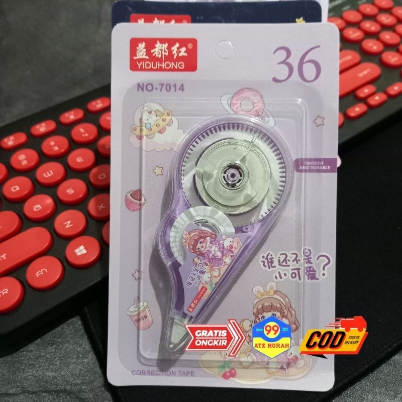 1609-HONG -TIPE EX Kertas/Tipe x/Correction Tape/Tipe ex/penghapus pulpen/tipex kering