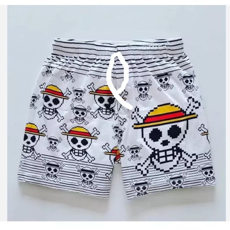 CELANA BOXER ONE PIECE PRIA WANITA LUFFY DISTRO KOLOR/CELANA DALAMA  CD PANTAI SANTAI BOARDSHOT