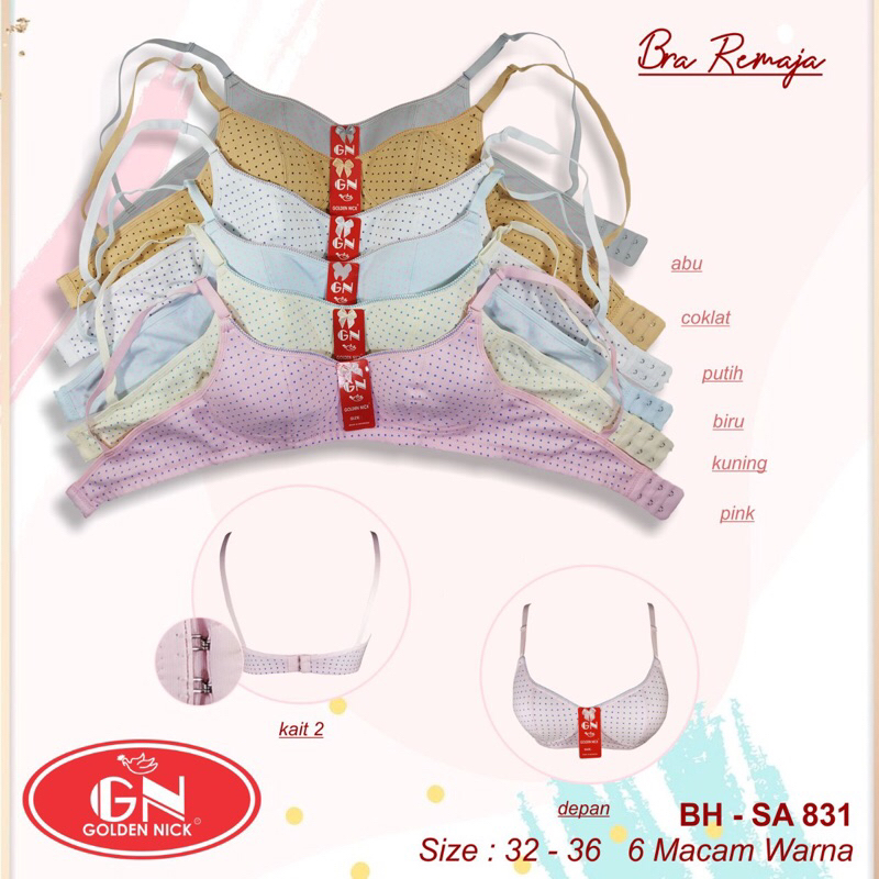 Bh Bra Anak Remaja GN Golden Nick/ Bh Belajar Busa tipis