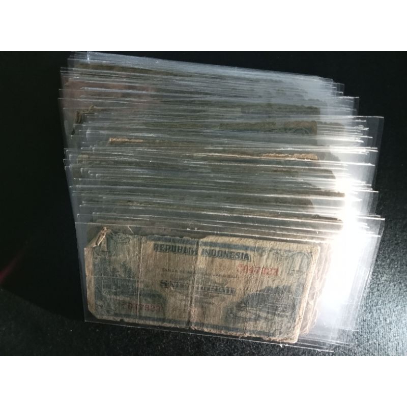 100 lembar satu rupiah seri pemandangan alam 1951 apa adanya