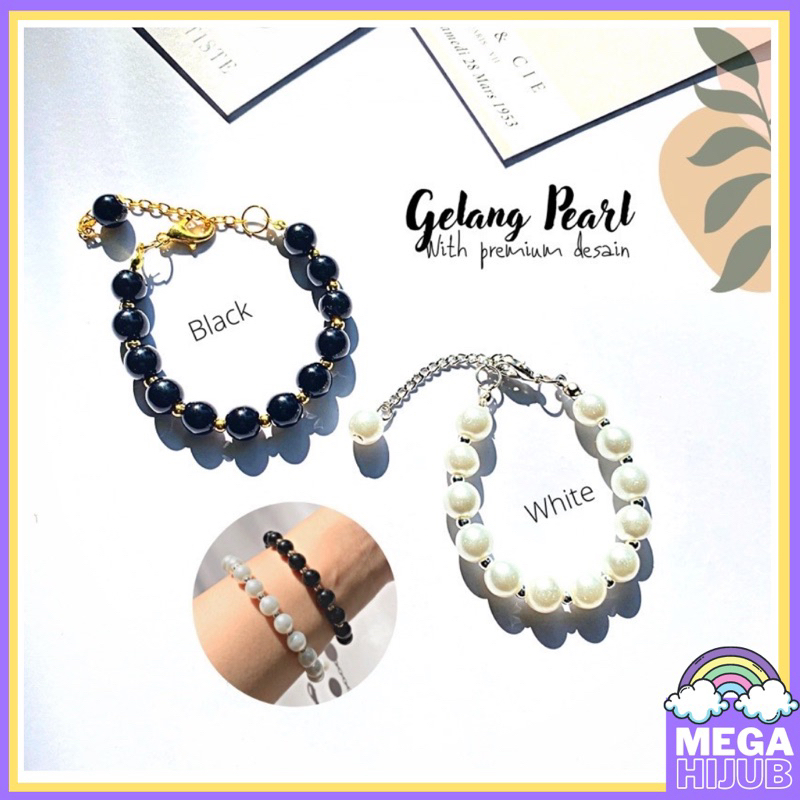 ( GELANG PEARL) Gelang mutiara / Gelang Tangan Cewek Mutiara cantik