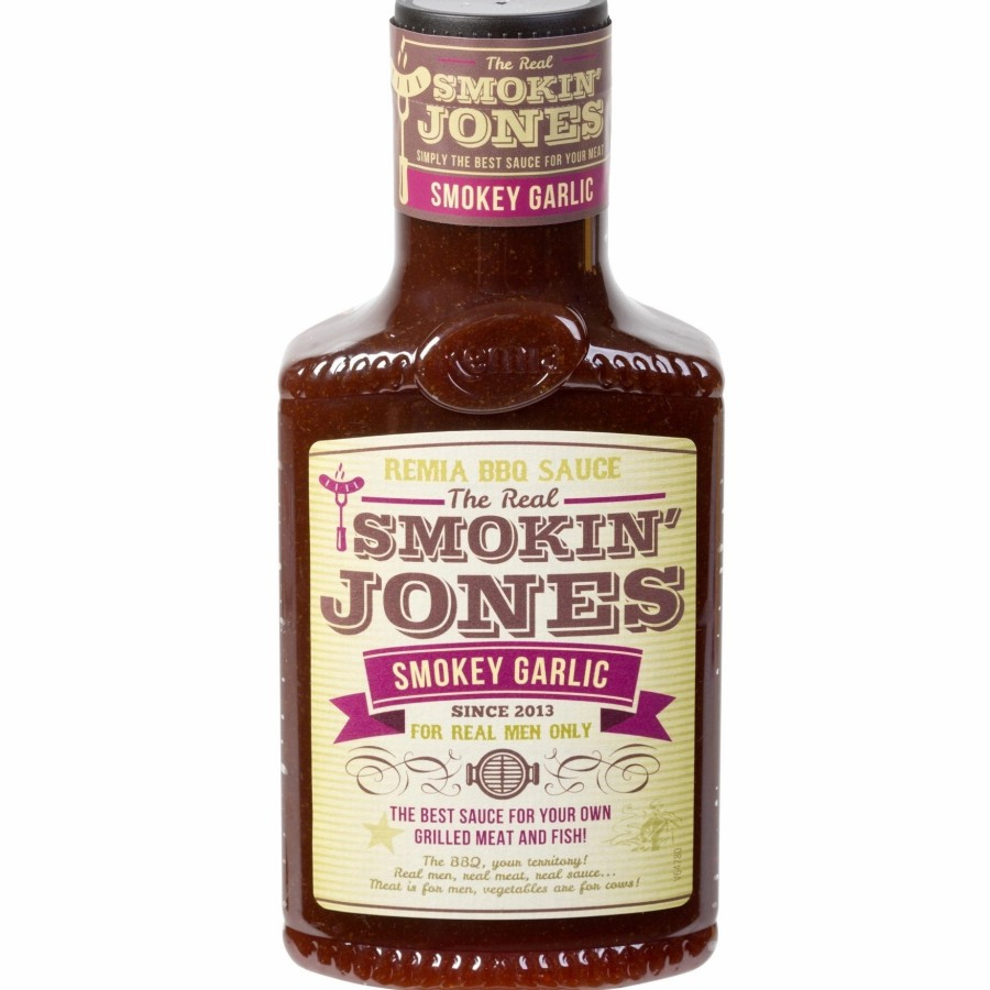 

saus barbeque bbq remia smokin' jones smokey garlic 450