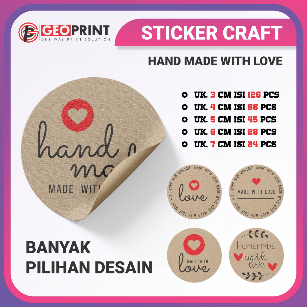 

Sticker Thank You Label Craft Coklat