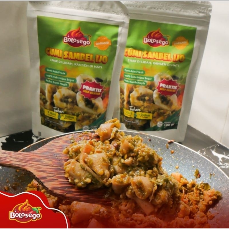 

Cumi Sambel Ijo [200 Gram] - Bolo Sego