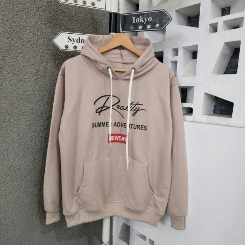 Hoodie Pria Distro Premium REALITY HOODIE Original hoodie pria oversize