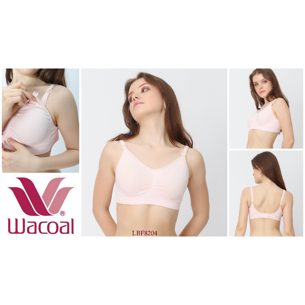 Bra Menyusui Wanita / Nursing Bra Tanpa Kawat WACOAL Busa Sedang Full Cup underwear LBF8204