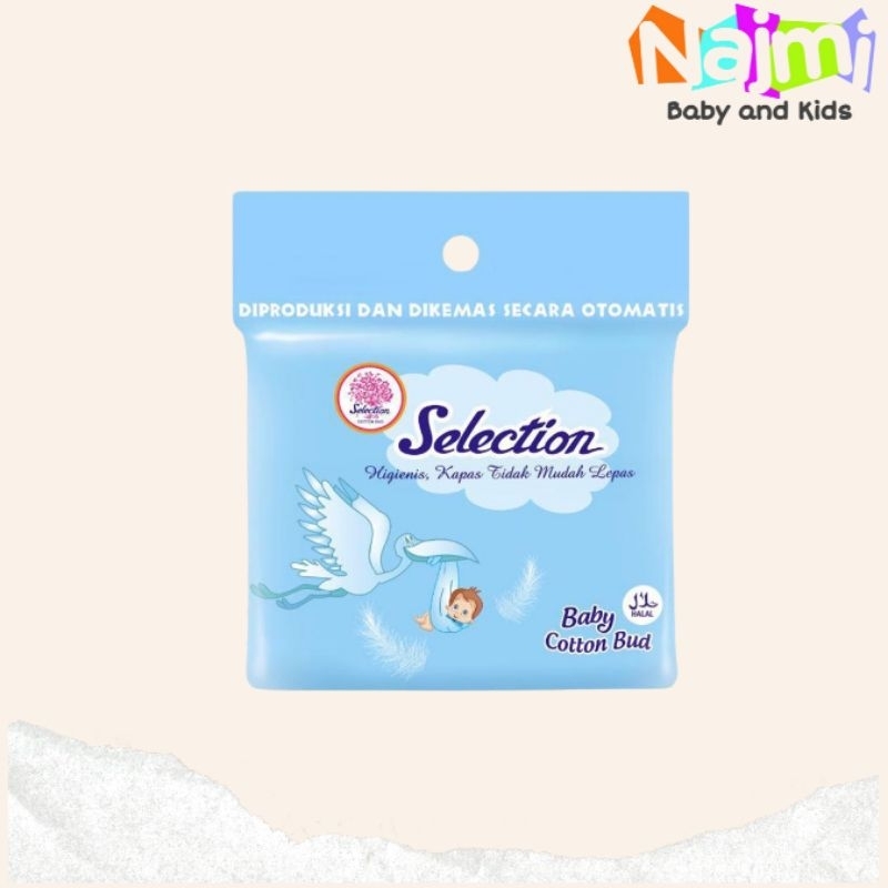 Selection Cotton Swab Baby Small Tip 100 pcs / Cotton Buds Cottonbud