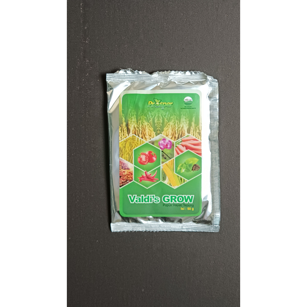 Valdi's GROW - Pestisida Organik - Pestisida Hayati - Pestisida Tersertifikasi Organik - 1 sachet 50