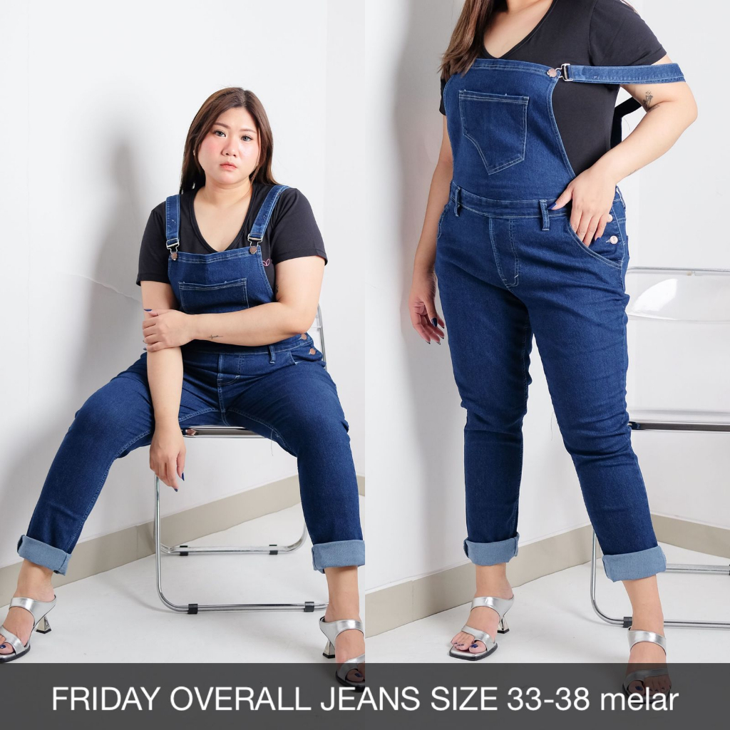 JEANS WANITA OVERALL FRIDAY