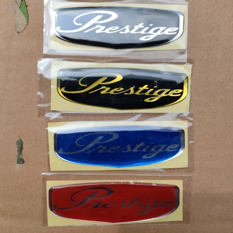 

Stiker Timbul Prestige 9cm x 3cm