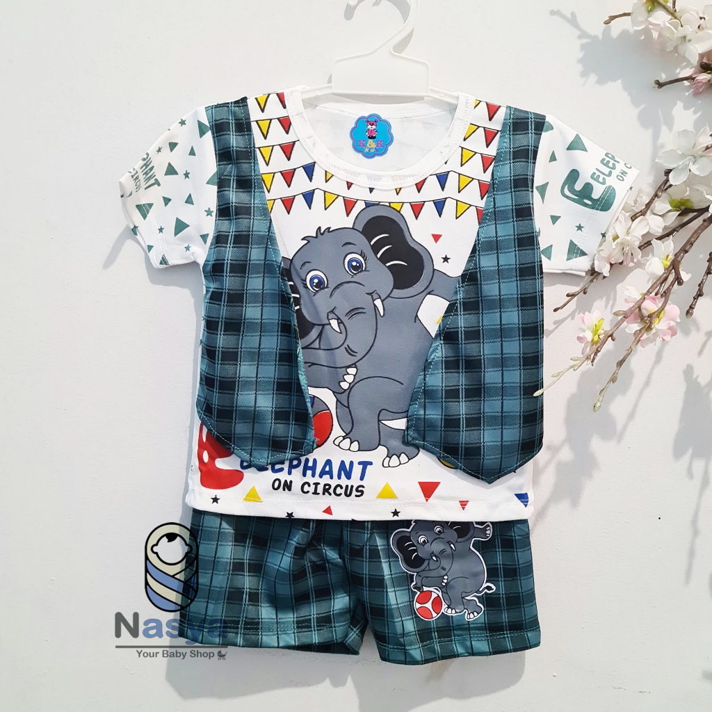 [KK-004] Baju anak laki-laki / Setelan anak laki-laki rompi keren Murah