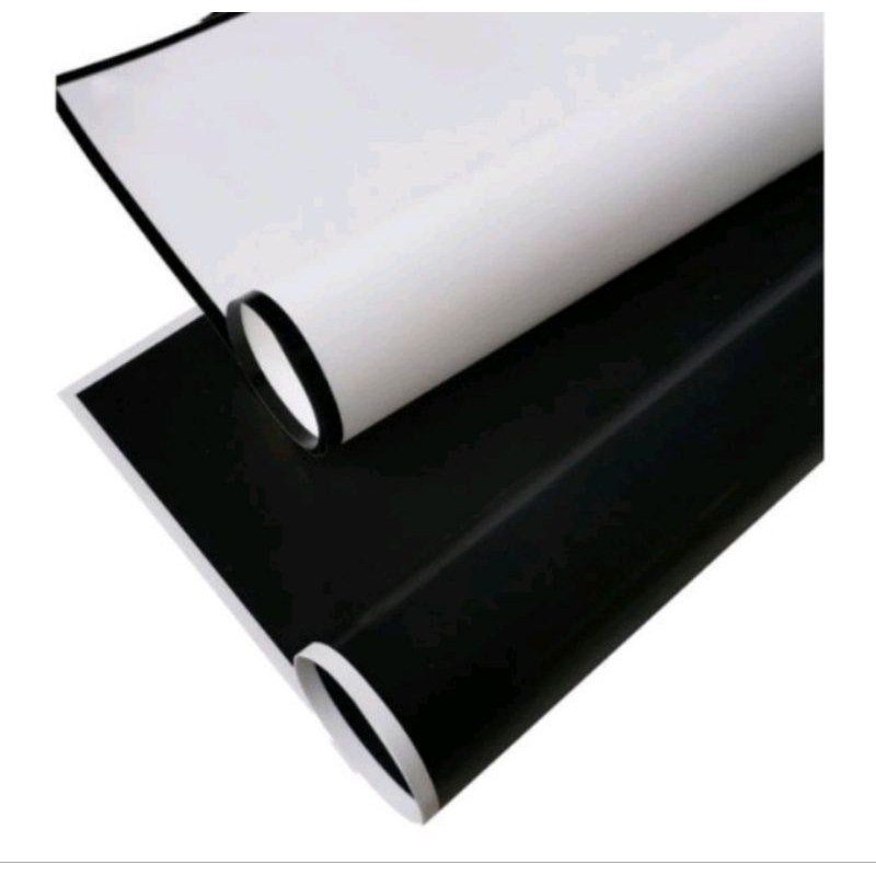 

5 Lembar Cellophane Black White Waterproof Flower Wrapping kertas Buket Bunga