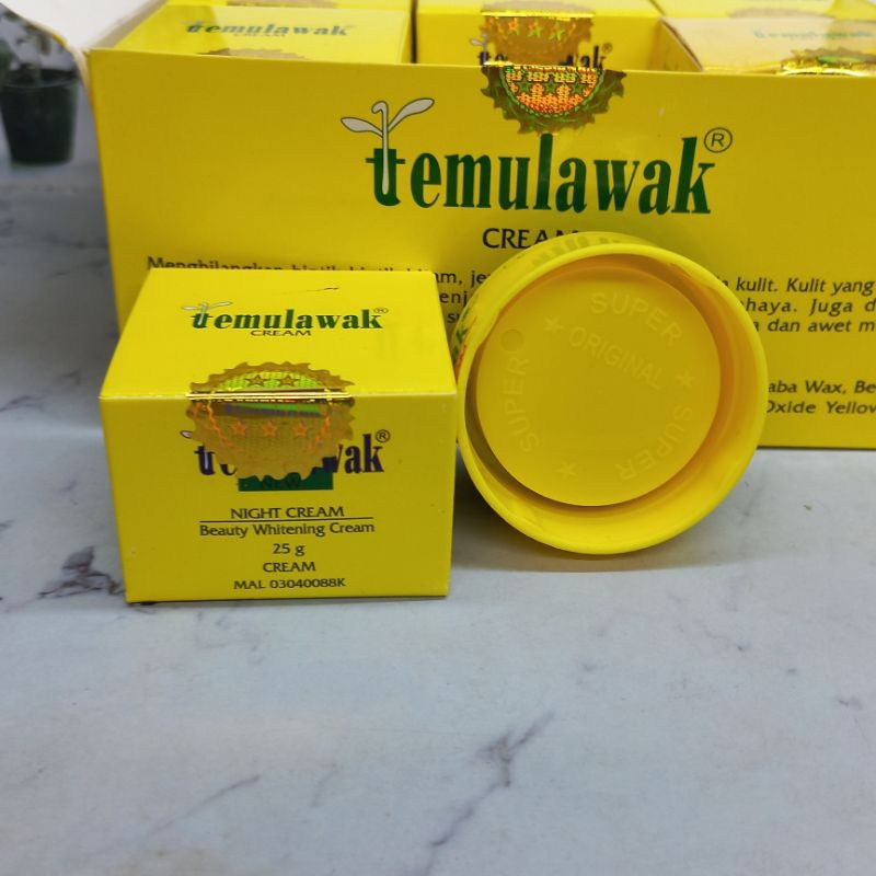 [LUSINAN] ORIGINAL CREAM TEMULAWAK MALAM WHITENING