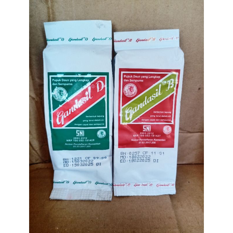 Gandasil B dan Gandasil D ukuran 100gram Original