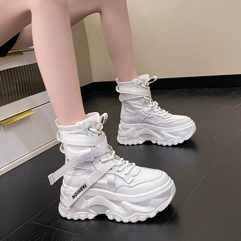 ✅PINKEY P235 Sepatu Sneakers Boots Tinggi Wanita Sneakers Shoes Import