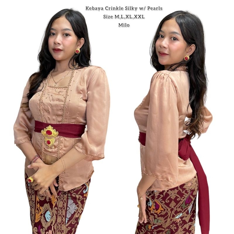 kebaya sutra crincle