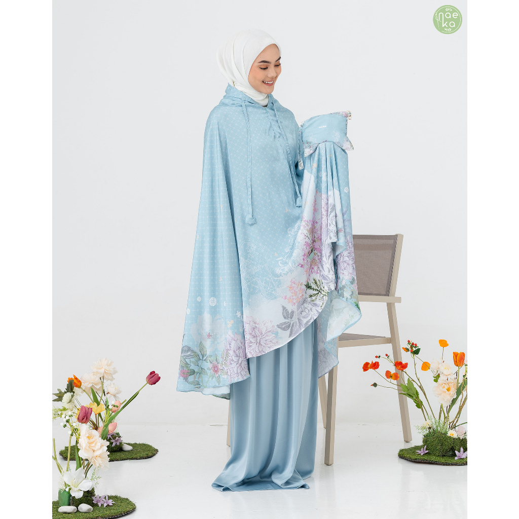 Naeka Mukena Sabiru 2in1 Silk Premium Design by Naeka Traveling