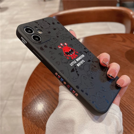 Case Samsung A02S A03S A04S A12 M12 A13 4G 5G A22 4G M32 4G A23 A30S A32 5G A33 5G A50 A50S A52 5G A52S Casing Little Monster Softcase TPU Dove With pelindung kamera