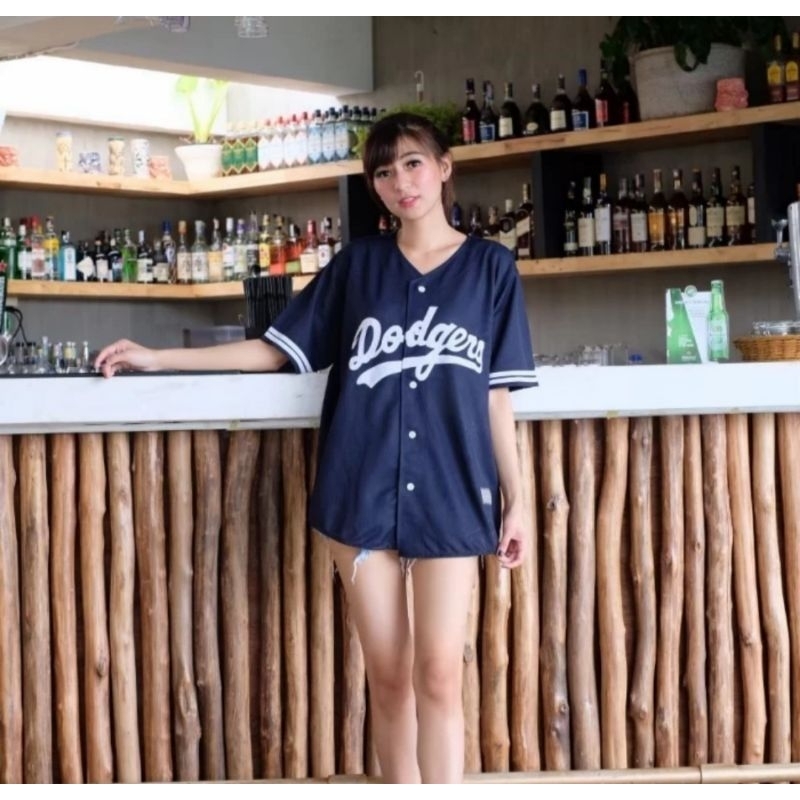 Kemeja Baseball MLB Dodgers