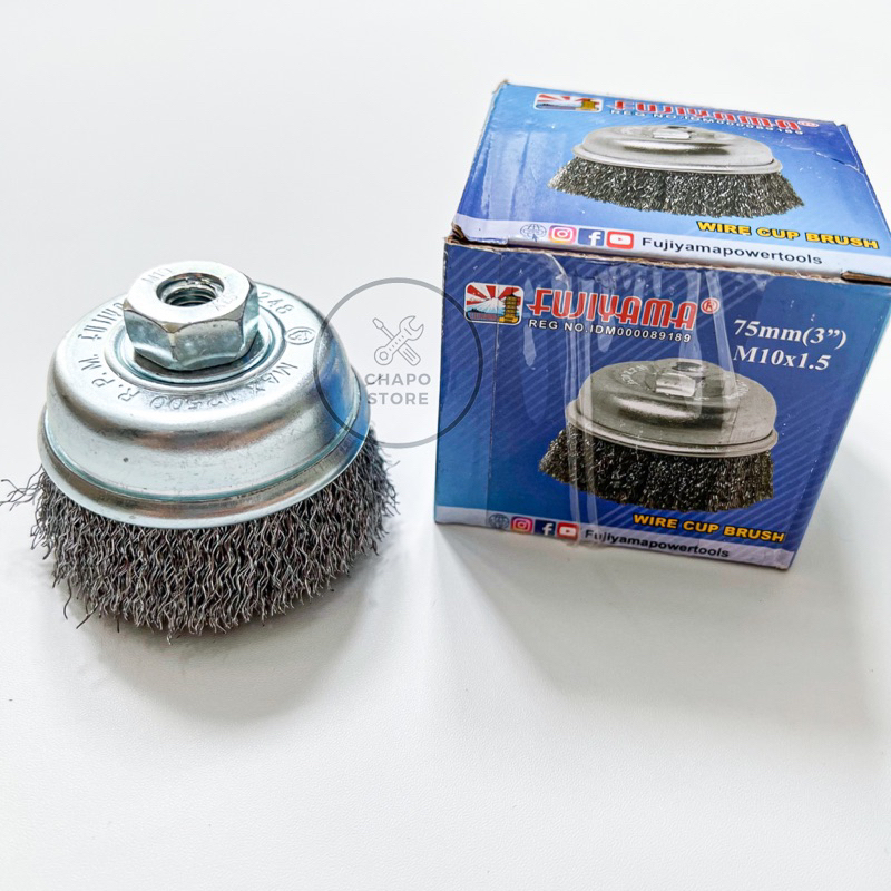 Fujiyama mata gerinda sikat mangkok kawat wire cup brush