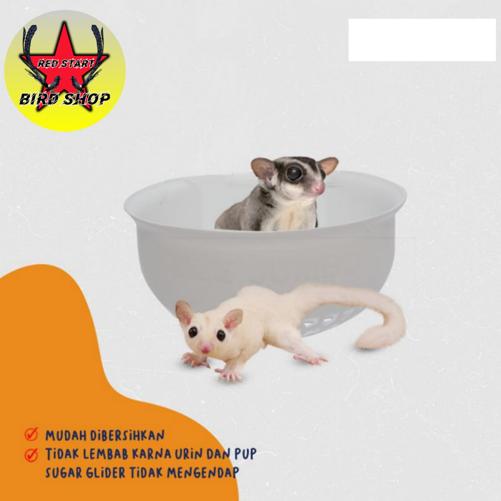 Sleeping pouch / Tempat Tidur/ Batok Plastik Sugar Glider SARANG PLASTIK BURUNG KENARI FINCH dll