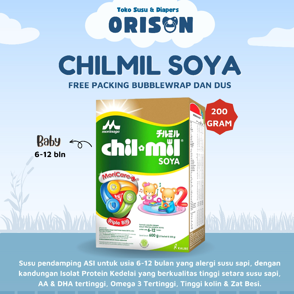MORINAGA CHILMIL SOYA (6-12 BULAN) 200GR