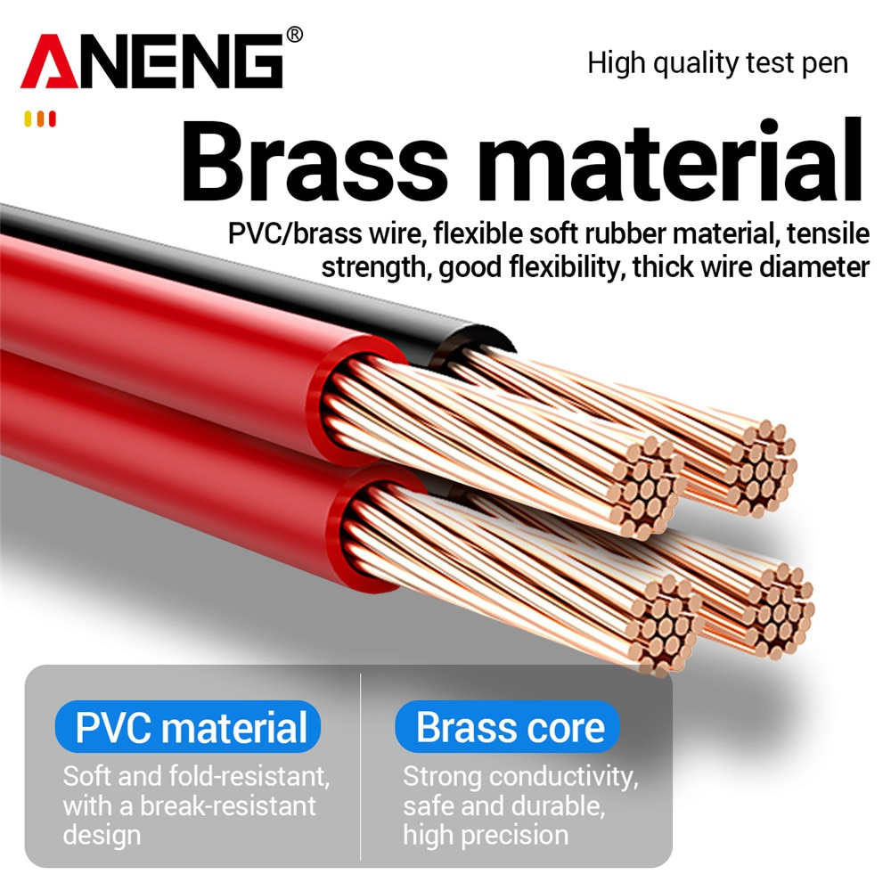 ANENG Kabel Multimeter Test Pen Test Lead Wire Retardant 10A 1000V - PT840 - Red/Black