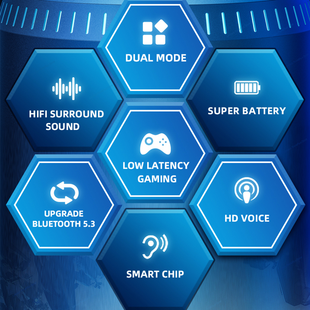 Thinkplus Lenovo GM2 Pro Bluetooth Earphone Headphone Headset TWS Gaming