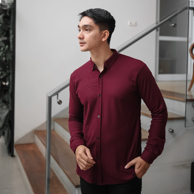 Kemeja Panjang Kemeja Polos Kemeja Slimfit Kemeja Formal Besic Kemeja Kantor Lengan Panjang Putih