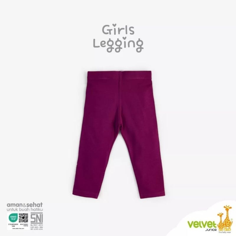 Velvet Junior Legging Bayi - Baby Girls Legging POLOS 3BLN - 5 THN