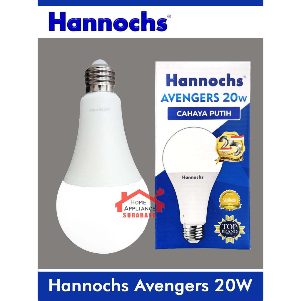 Hannochs AVENGERS LED Bulb Bohlam Lampu Cahaya Putih 3W 5W 7W 9W 12W 20 Watt
