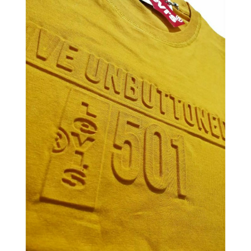 Kaos distro logo timbul lev1s live unbutton M.L.XL