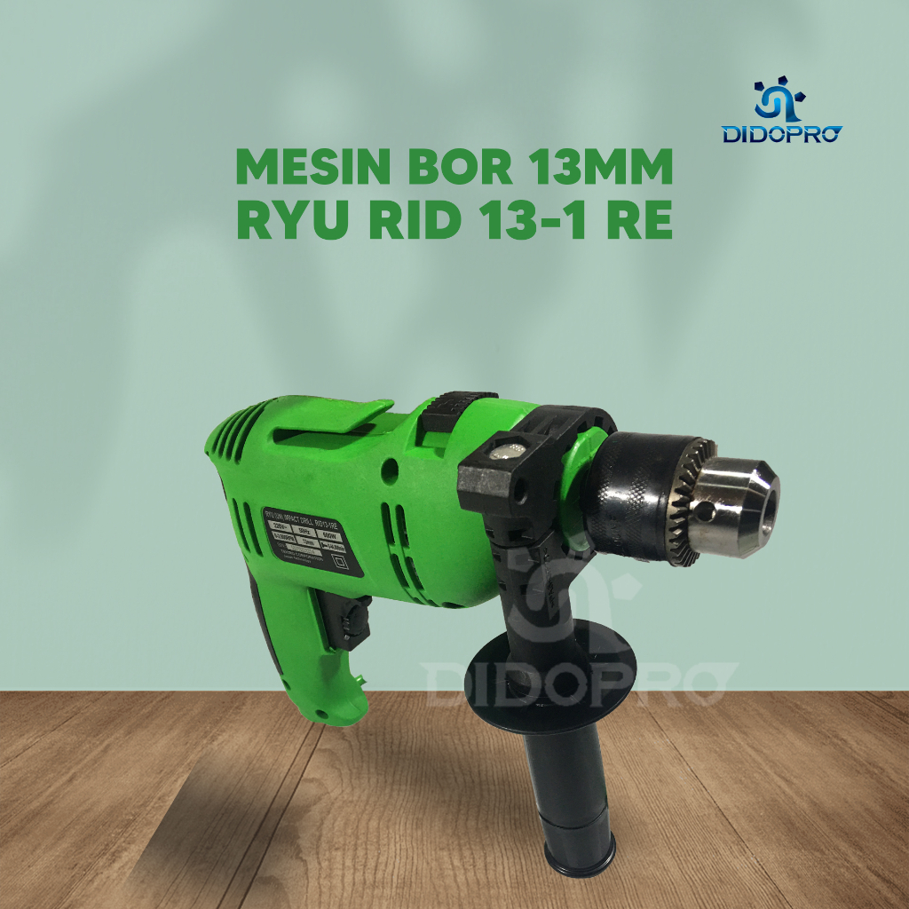 Mesin Bor Beton / Impact Drill 13 mm RYU RID 13-1 RE Variable Speed