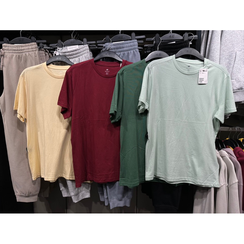 Kaos Polos Cowok H&M