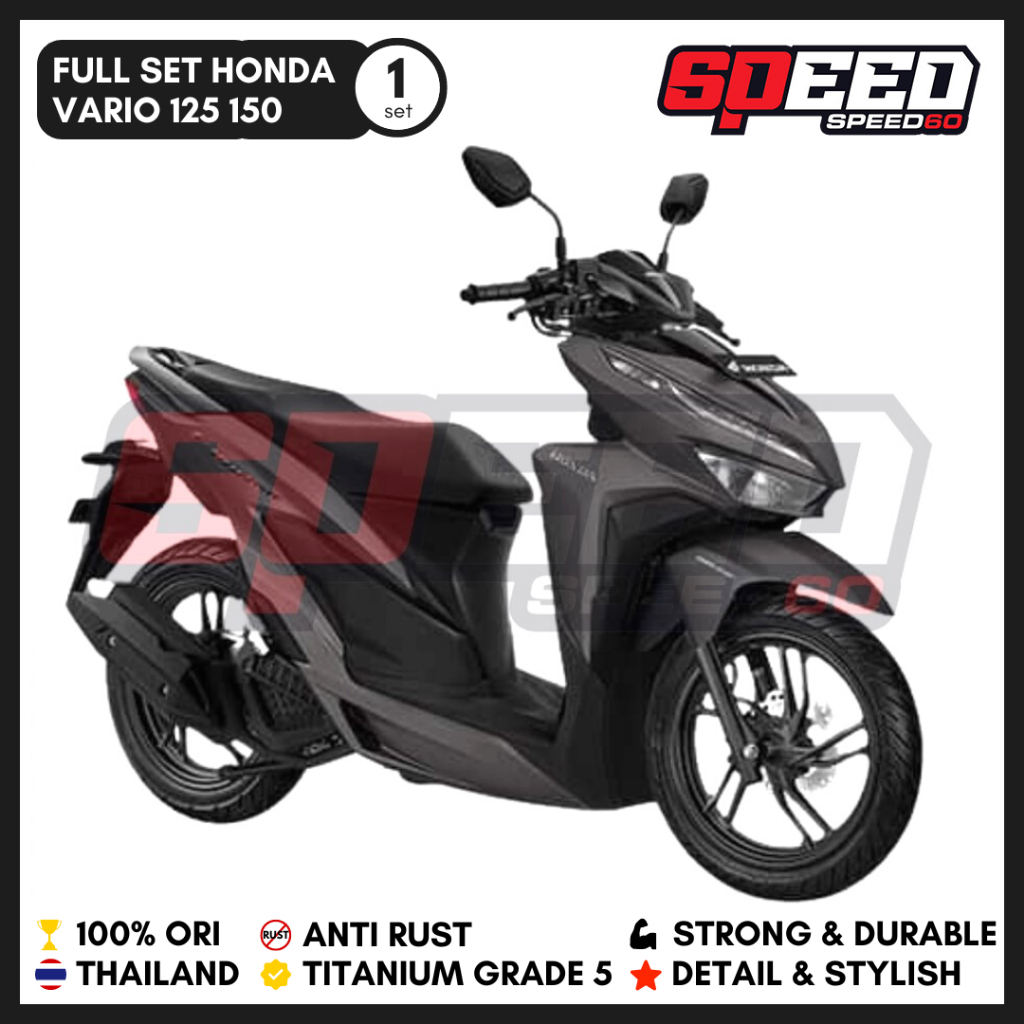 Baut Full Set Vario 125 150 Baut Titanium Grade 5 Thailand King Nut