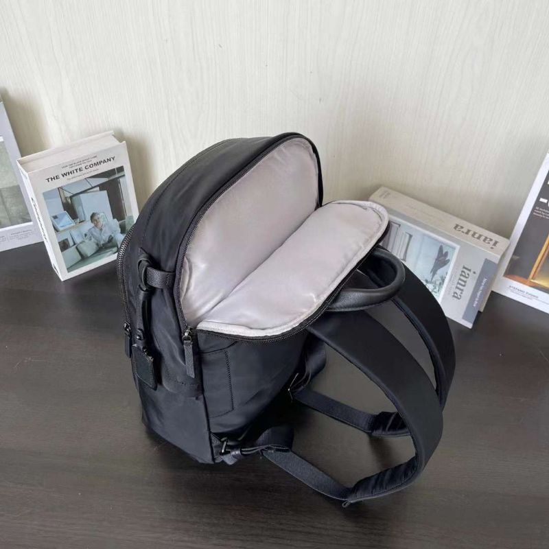 tas tumi voyageur halsey backpack hitam nylon ransel cewek tas laptop new p1shoes
