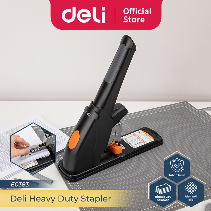 

Deli Heavy Duty Stapler / Stapler Ukuran Besar Untuk 50/210 Halaman Keperluan Kantor E0383 E039X
