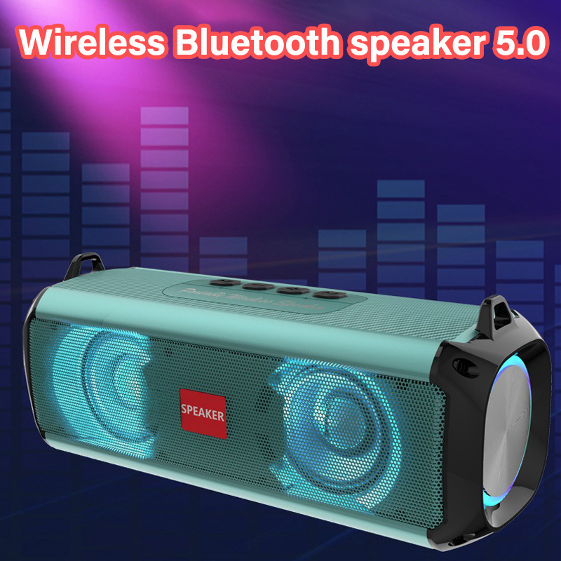 Speaker Bluetooth 5.0 Portable Audio Wireless Super Bass 360°Stereo Bluetooth RGB LED Speaker