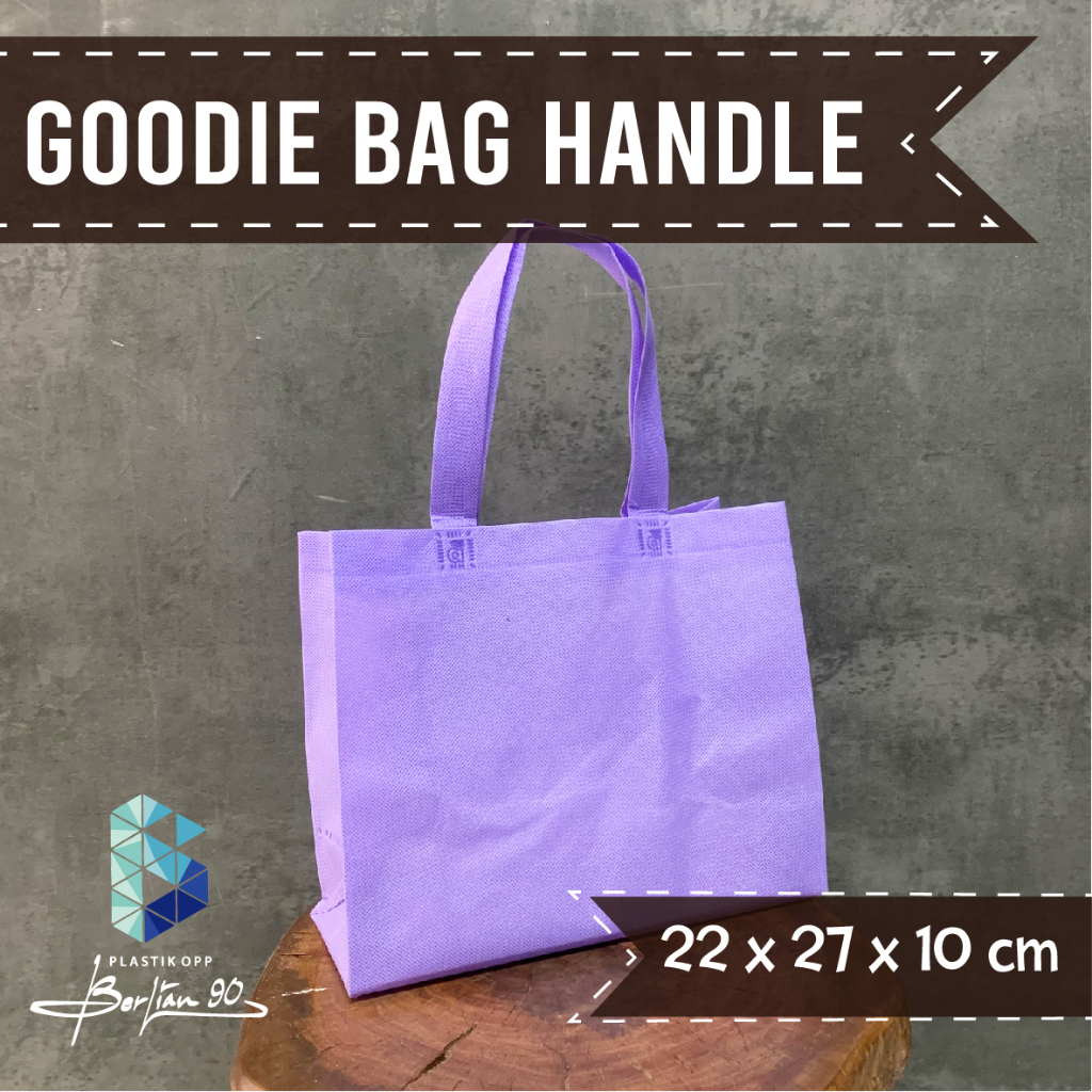 

Goodie Bag Handle 22x27x10 Tas Spunbond Tas kain Polos