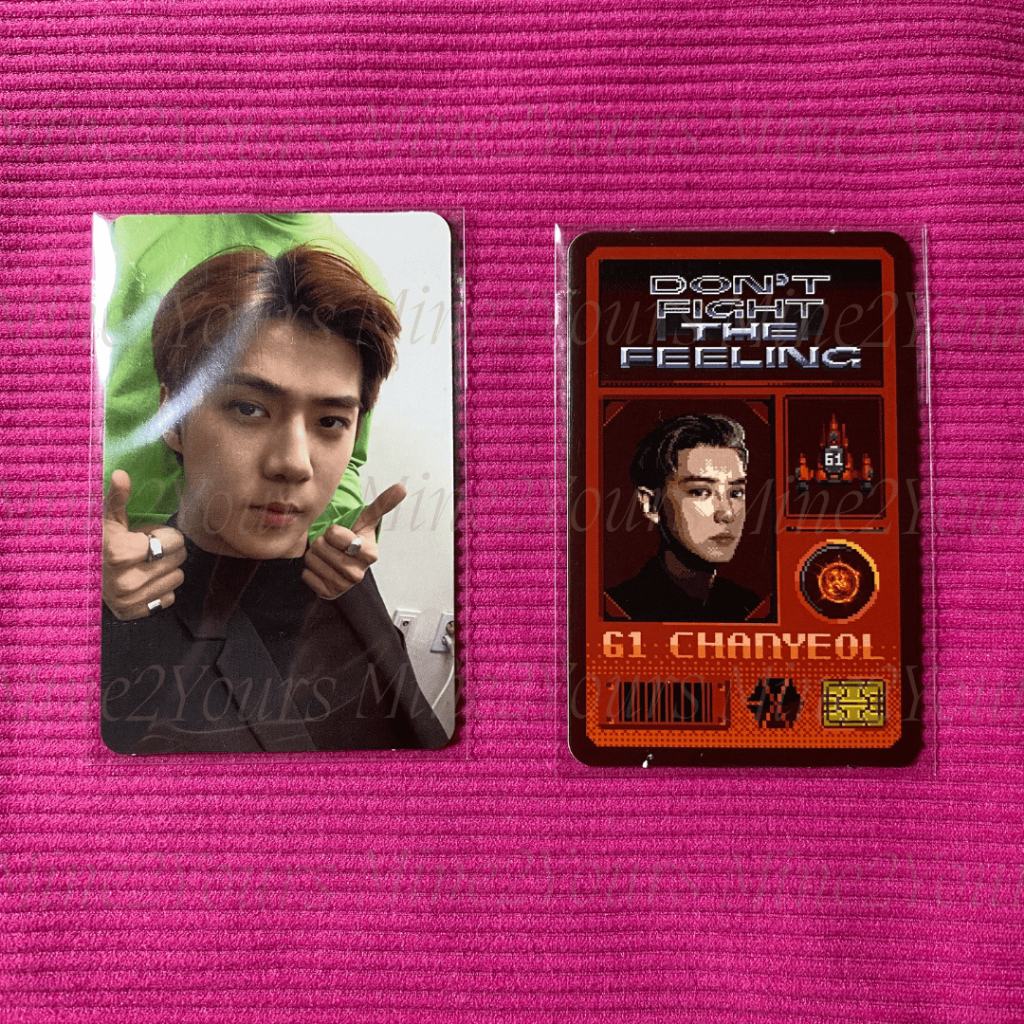 EXO SEHUN CHANYEOL PHOTOCARD PC (set)