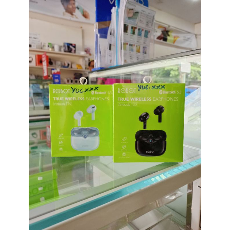 Robot wireless Earphones Airbuds T30 plasmaponsel