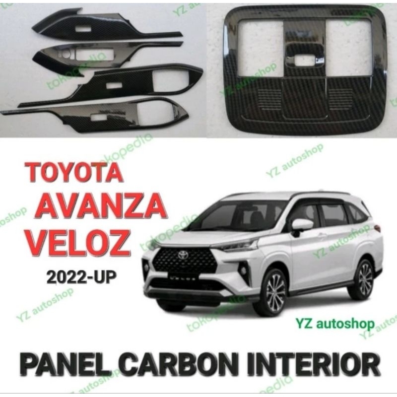 Panel Carbon Interior AVANZA VELOZ 2022 (5pcs)