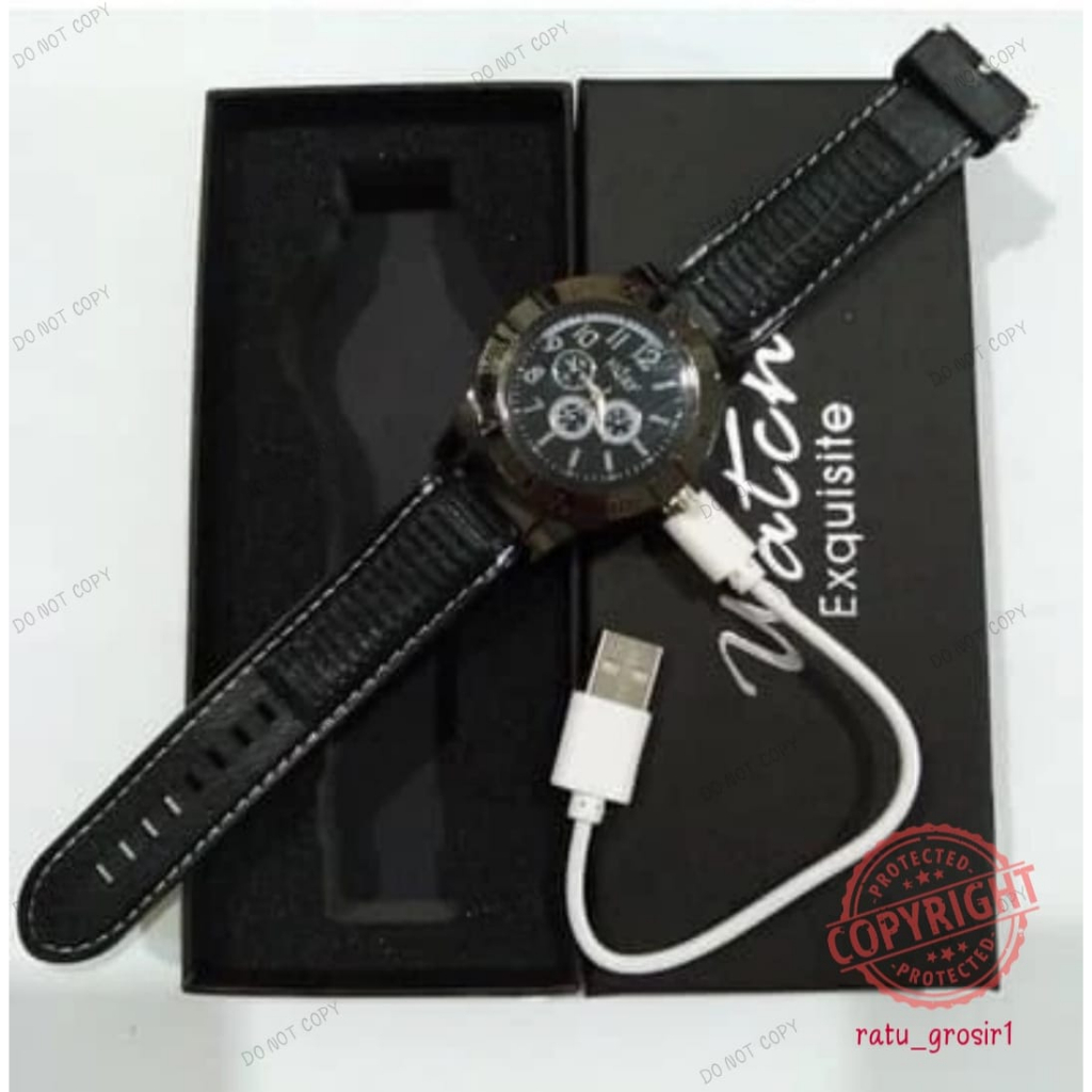 Jam Tangan Korek Elektrik The Lighter Watch Premium jam korek elektrik