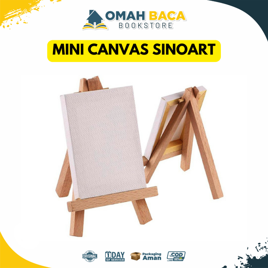 Easel Lukis Sinoart Mini Canvas and Mini Display Easel - Canvas Lukis Mini