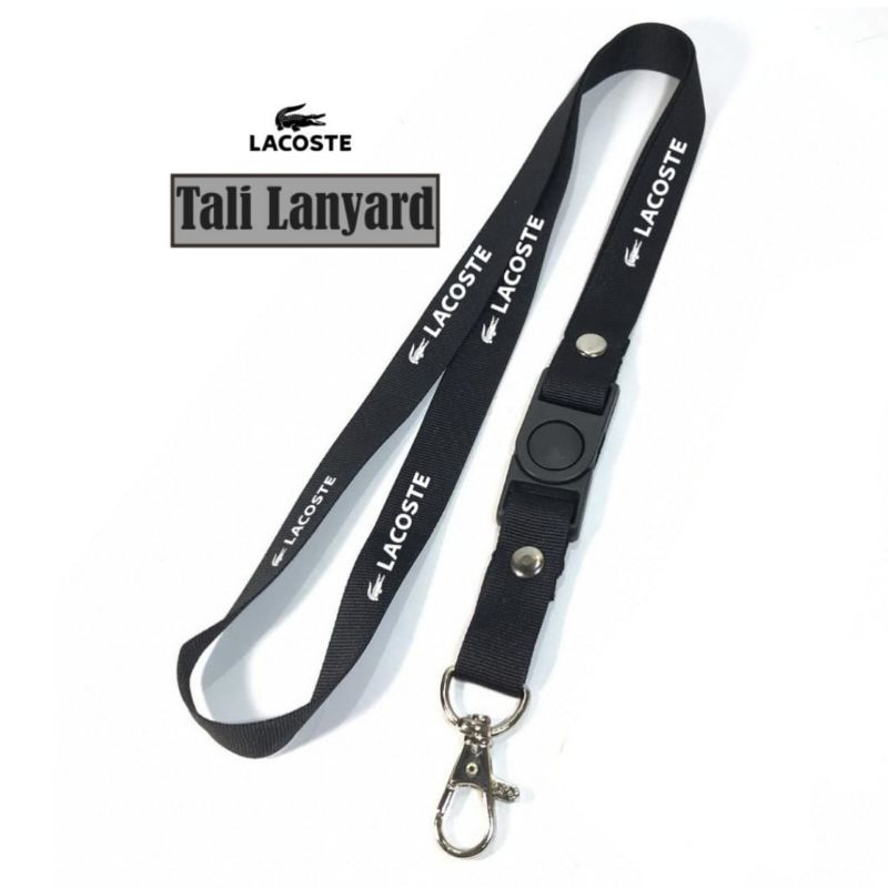 

lanyard LACOSTE lanyard DISTRO gantungan kunci name tag id card kartu nama / tali lanyard gantungan leher fullprint