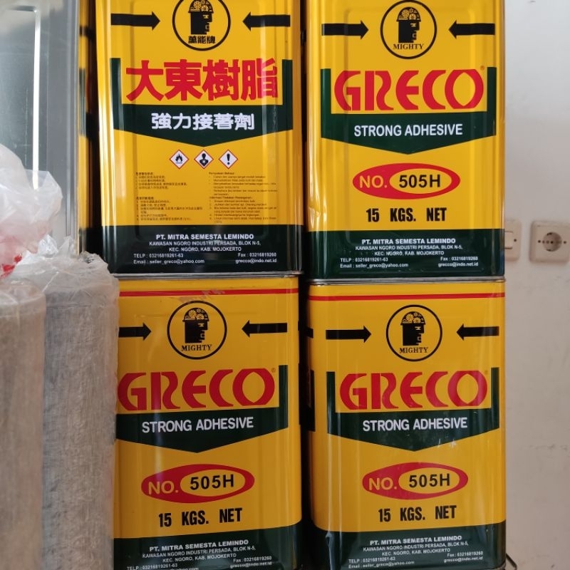 

Lem Greco 505 Lem Open Isi Netto 15 kg - Kuat Dan Tahan Lama