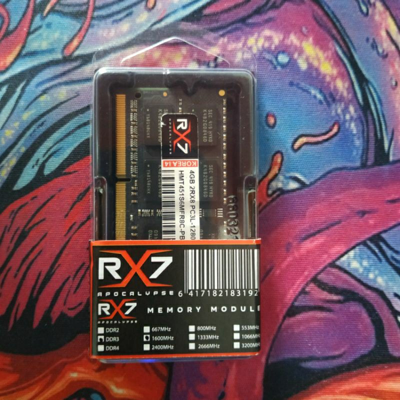 RAM DDR3L 4GB RX7 SODIMM 1600Mhz