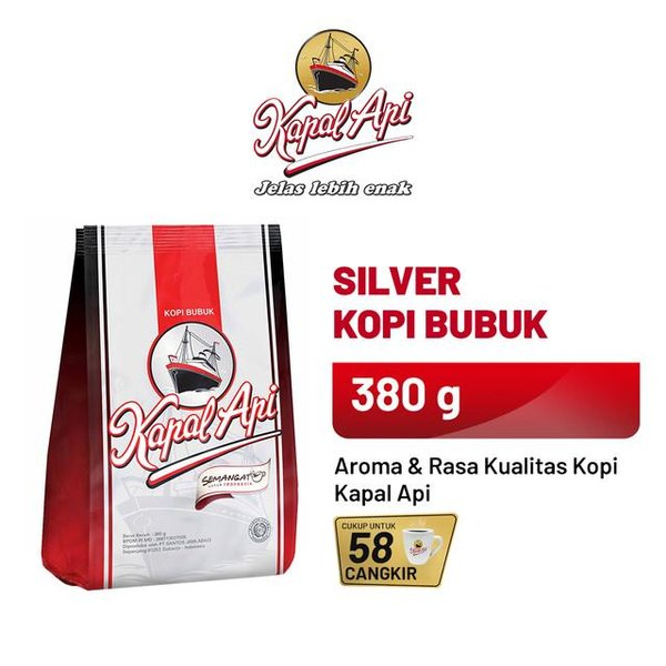 Kopi Kapal Api Special 380 Gram Silver ( Bubuk Tanpa Gula )