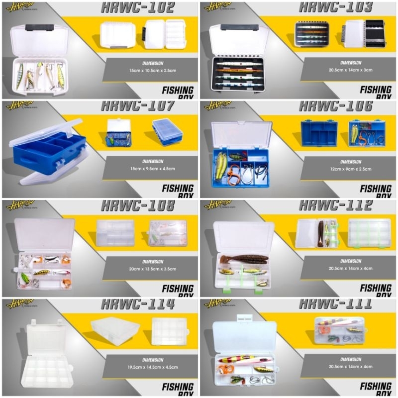 Kotak Pancing Lure Box Minnow Harrow