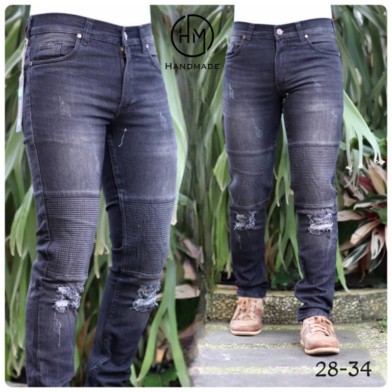 Celana Panjang Jeans Bikers Celana Panjang Jeans Handmade